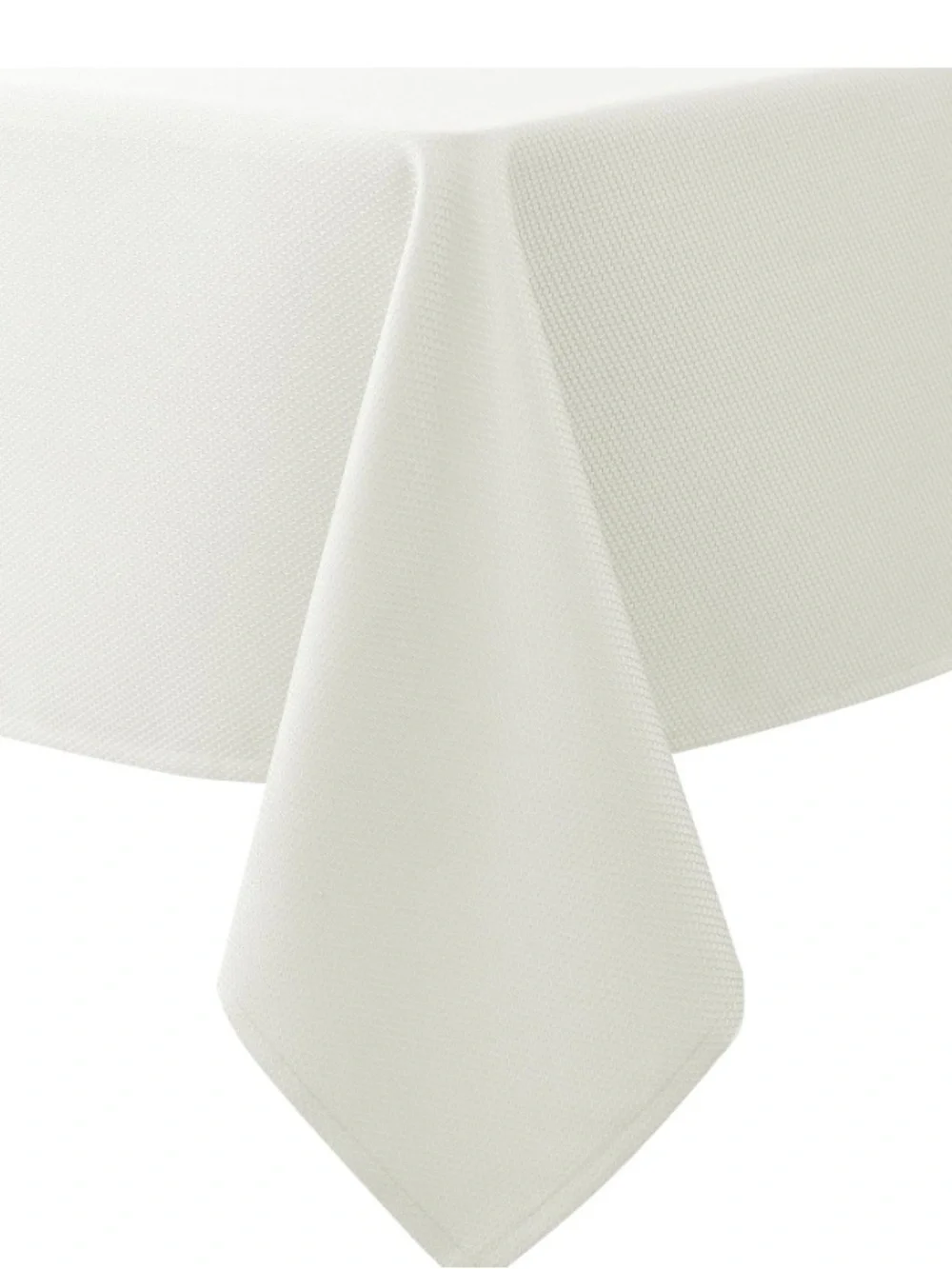 Ivory Tablecloth  100% Polyester Water-Resistant Rectangular 90x156”